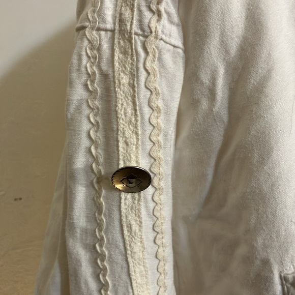 Embroidered and embellished heavy organic cotton long sleeve shirt Germany - Picture 5 of 11